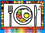 Color and Decorate Dinner Plate