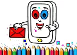 Mobile Phone Coloring Book