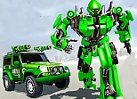US Police Car Real Robot Transform