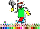 BTS Minecraft Coloring
