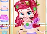Messy Little Mermaid Makeover - Makeup & Dressup