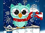 Winter Snowy Owls Jigsaw