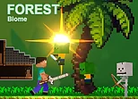 Noob vs Zombies - Forest biome