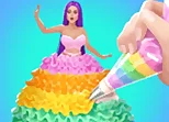 Icing On Doll Cake - Creative Bakery