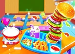 Cooking Lunch At School