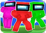 Blocky Among Road