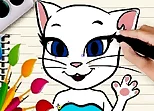 Talking Angela Coloring Book