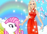 Barbie and Pony Dressup