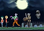 Creepy Clowns in the Graveyard