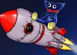 Huggy Wuggy in space