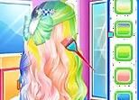 Princess Fashion Rainbow Hairstyle Design