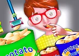 Potato Chips Food Factory Game