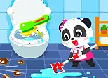 Baby Panda House Cleaning