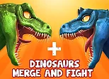 Dinosaurs Merge and Fight