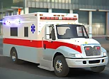 City Ambulance Car Driving