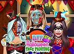 BFF Halloween Face Painting