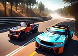 Top Down Truck Racing