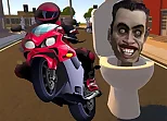 Skibidi Toilet Moto Bike Racing
