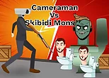 Cameraman vs Skibidi Monster : Fun Battle