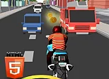 Bike Rider Highway