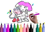 Dora Coloring Fun Time