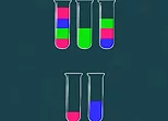 Water Sorting Color in the bottle