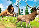 Realistic Lion Hunting Animal 2024
