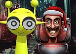 Sprunki in Backrooms Christmas Skibidi Terrors