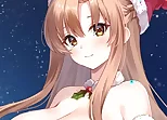Anime Girls In Red Dress Tile Puzzle