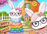 Bunnies Get Ready for Easter